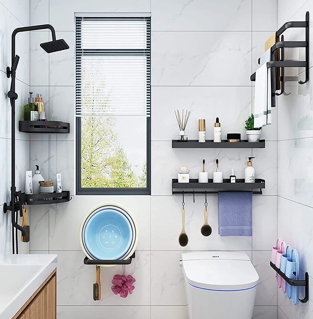 Towel Rail with Hooks - DrySpace