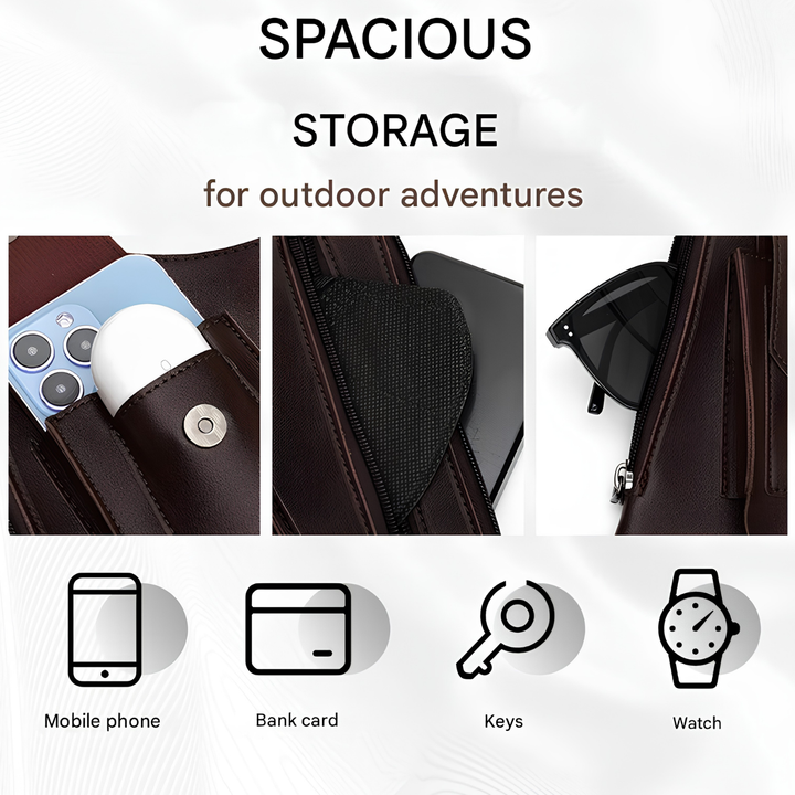 Anti-theft men's shoulder bag