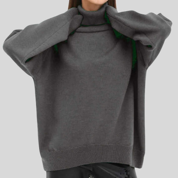Modern Rollneck Sweater for Women – Elevated Cold-Weather Layer
