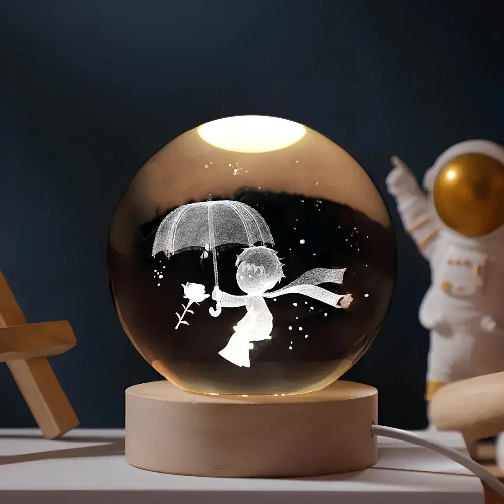 3D Celestial Planet Night Light USB Powered LED Lamp