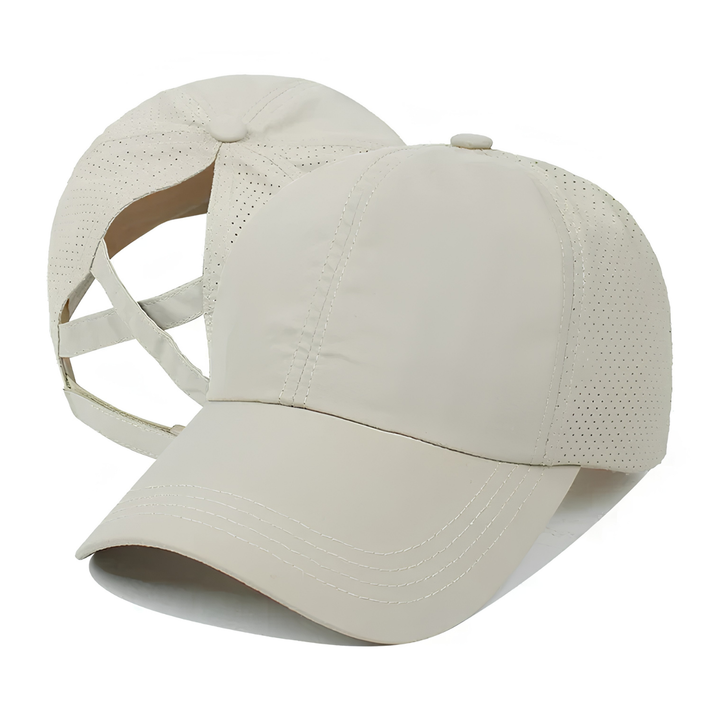 Breathable unisex mesh sports baseball cap with adjustable fit