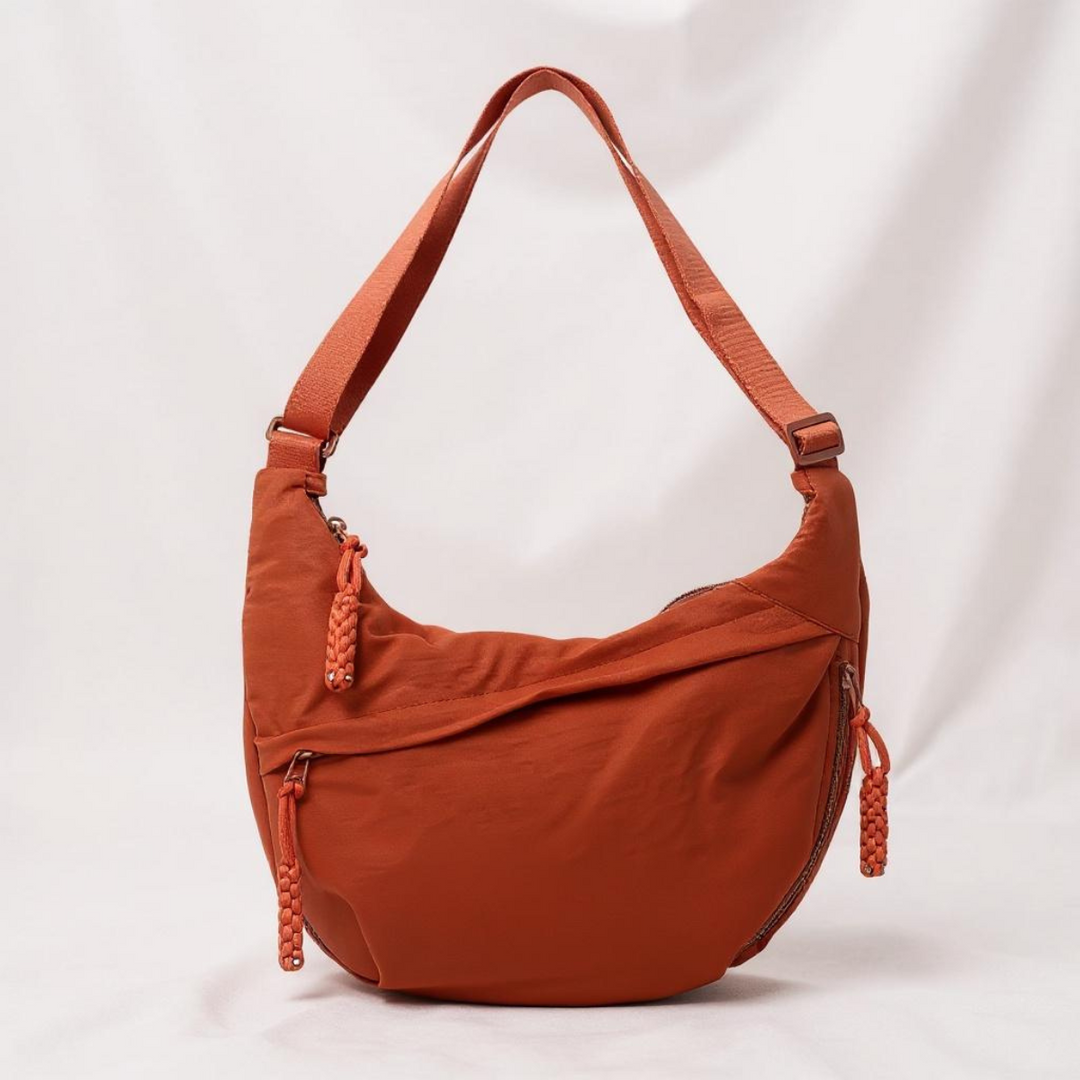 Crescent Shoulder Bag – sustainable nylon with adjustable strap