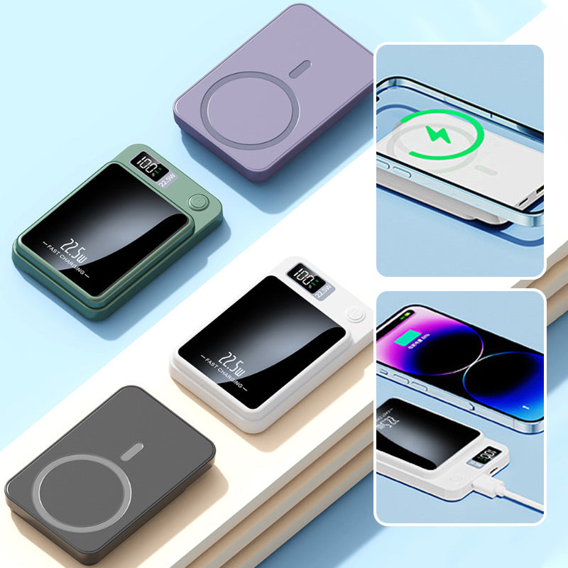 20,000 mAh Portable Charger with 22.5W Fast Charging and 15W Wireless Qi Charging