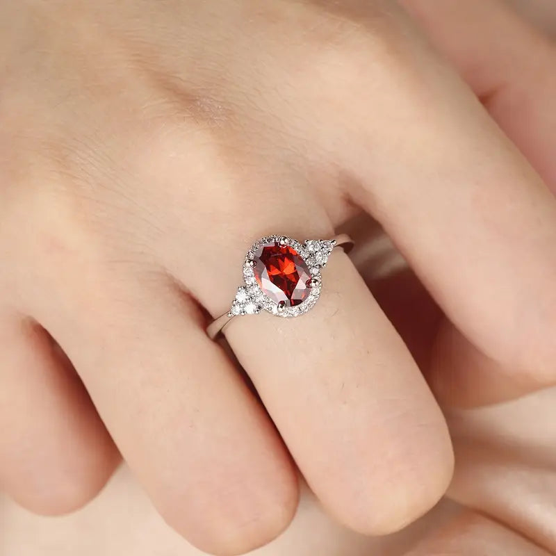 Elegant white gold ring with subtle cubic zirconia detail