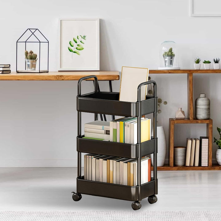 Rolling Utility Trolley with Wheels and Handle – Veyora