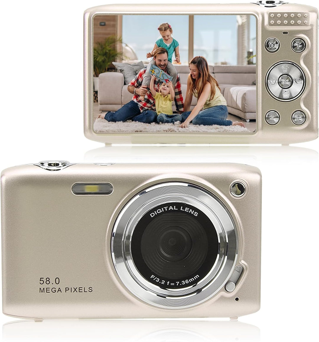 4K Compact Digital Camera with 58MP Photos and 16x Zoom – Lumora