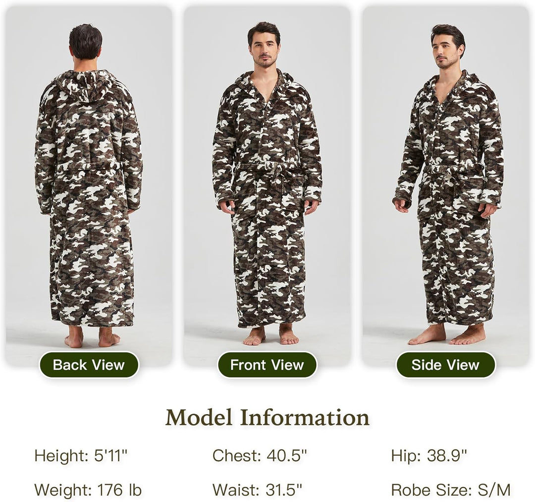 Men's Lightweight Fleece Summer Dressing Gown – James