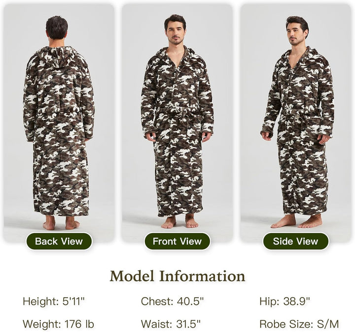 Men's Lightweight Fleece Summer Dressing Gown – James