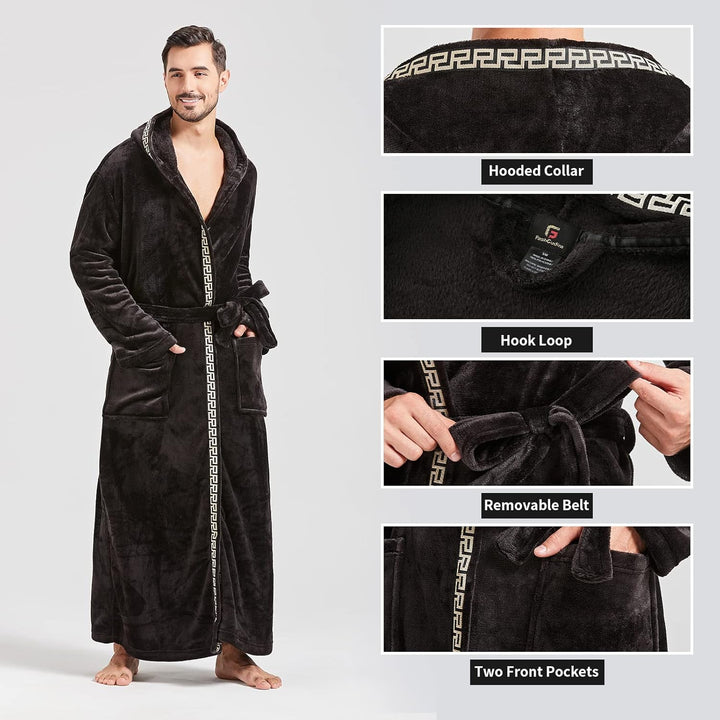 Men's Lightweight Fleece Summer Dressing Gown – James