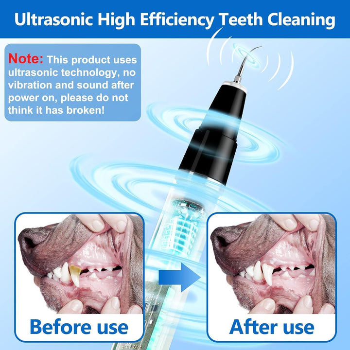 Tartar Remover for Pets - Ultrasonic Electric Toothbrush