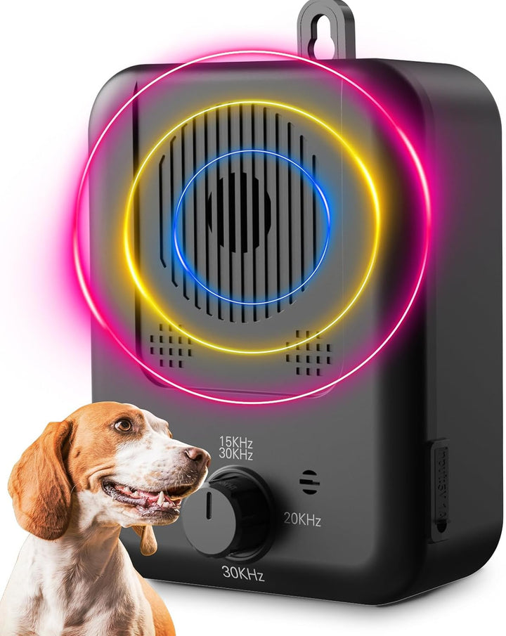 Rechargeable Ultrasonic Anti-Bark Device with 15 m Range – Calvero