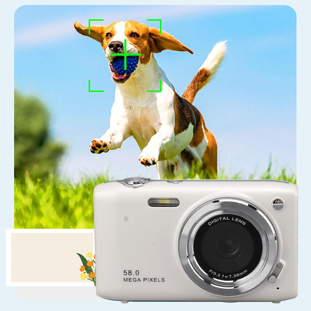 4K Compact Digital Camera with 58MP Photos and 16x Zoom – Lumora