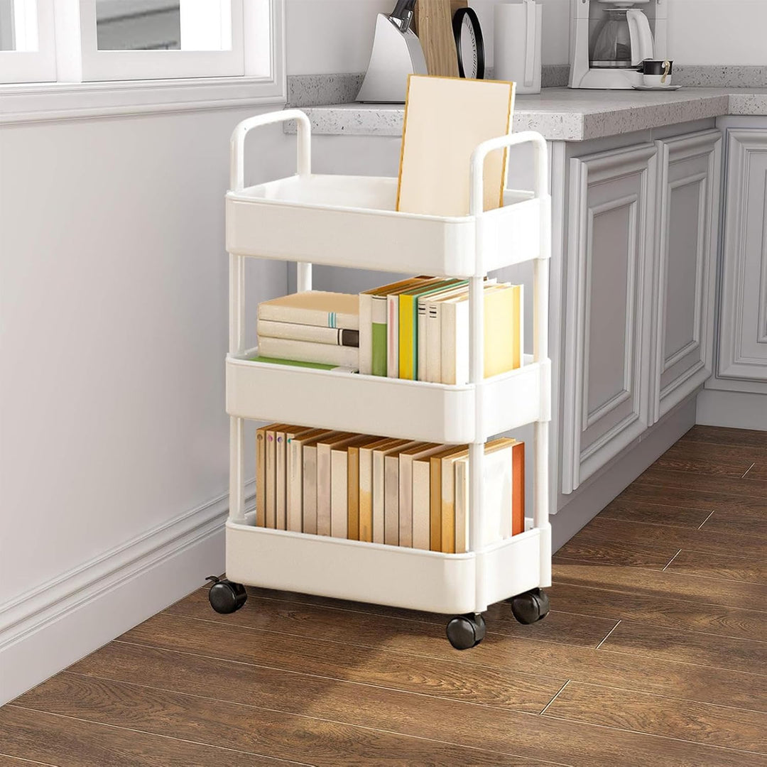 Rolling Utility Trolley with Wheels and Handle – Veyora
