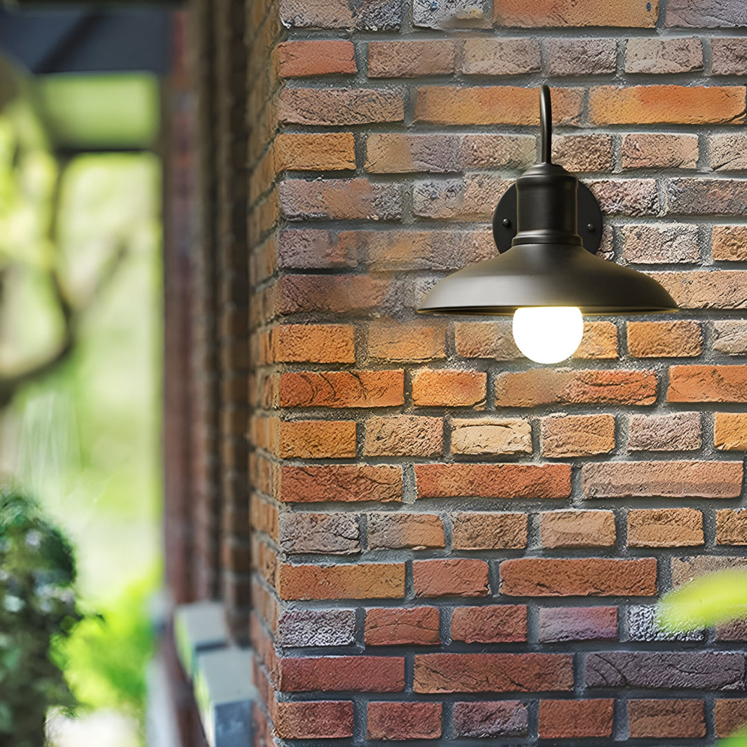 Vintage Industrial Iron Outdoor Wall Lamp LED 1 Light