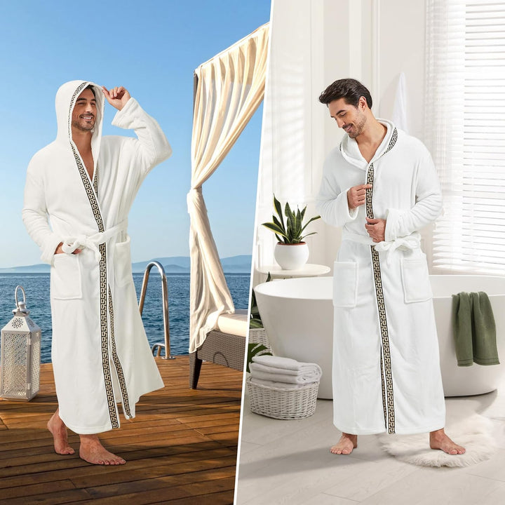 Men's Lightweight Fleece Summer Dressing Gown – James