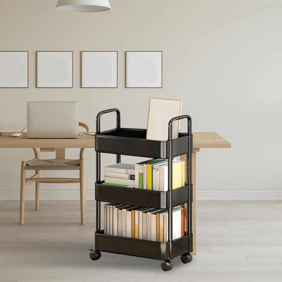 Rolling Utility Trolley with Wheels and Handle – Veyora
