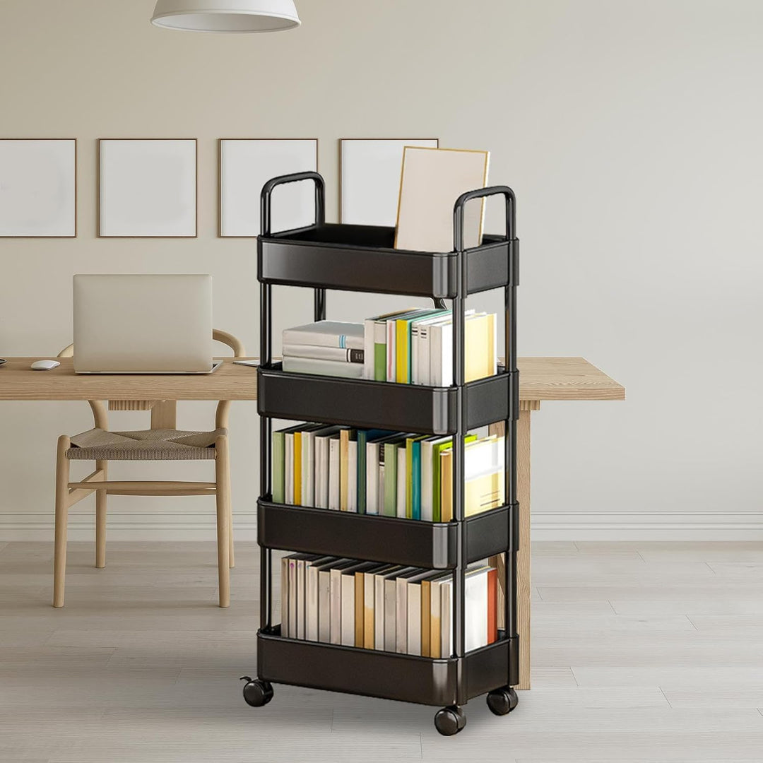 Rolling Utility Trolley with Wheels and Handle – Veyora