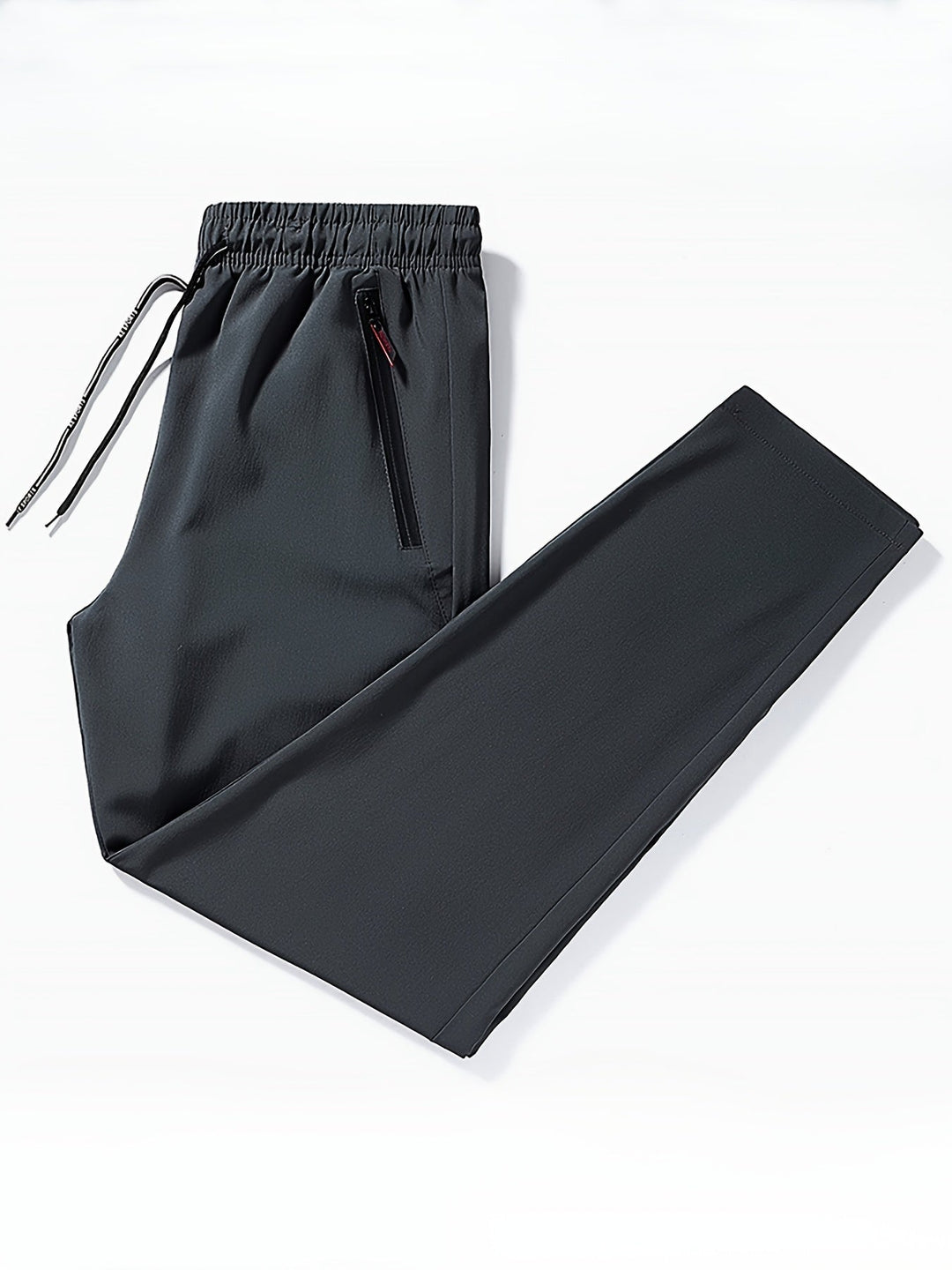 Plain Joggers with Zip Details - Milan