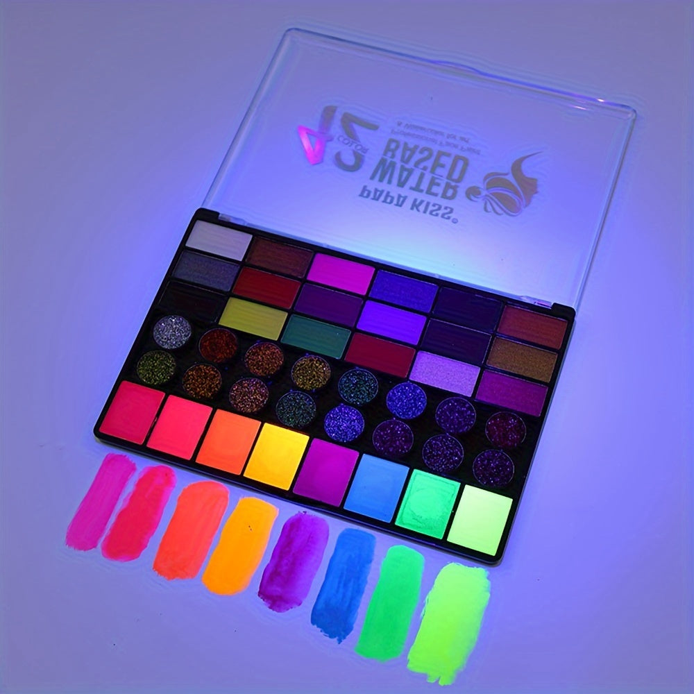 Set of 42 Water-Based Face and Body Paint Colours – Perfect for Creative Art and Painting