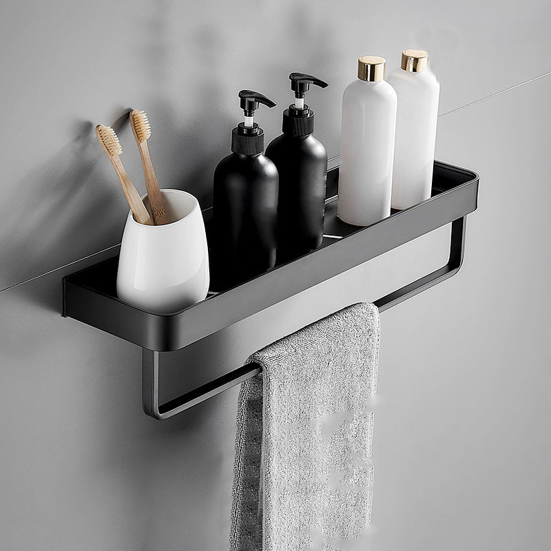Modern Matte Black Bathroom Set 1/2 - Stainless Steel Bathroom Shelf