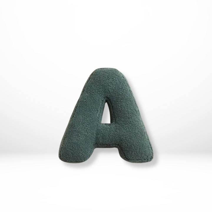 Avenia - Velvet Decorative Cushion with Letters from A to Z