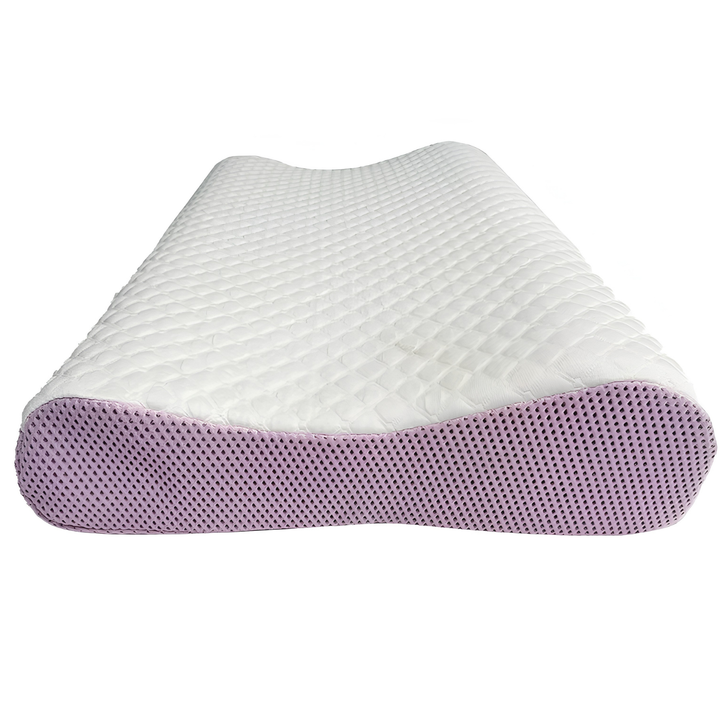 Breathable cervical TPE cushion with zero-pressure support