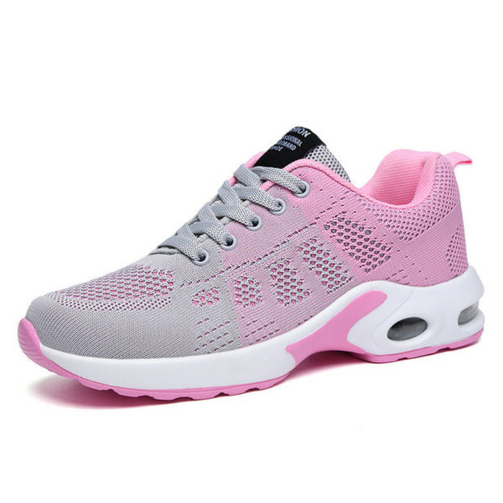 Lightweight orthopaedic women's trainers with breathable mesh and cushioned sole