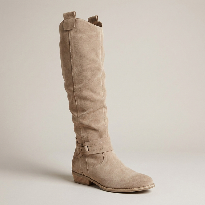 Women's Knee-High Boots Wide-Fit with Low Heel
