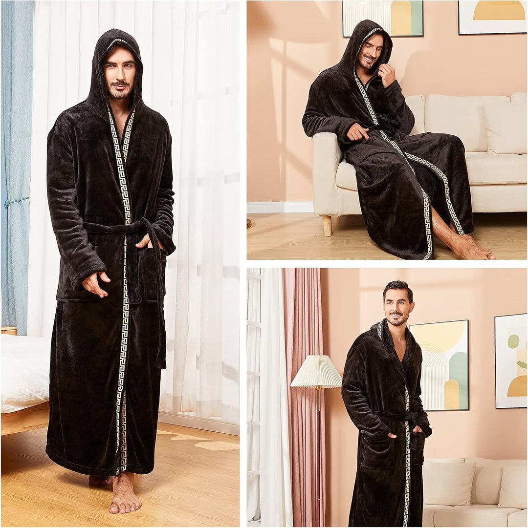 Men's Lightweight Fleece Summer Dressing Gown – James