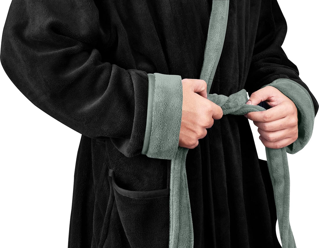 Men's Lightweight Fleece Summer Dressing Gown – Harry