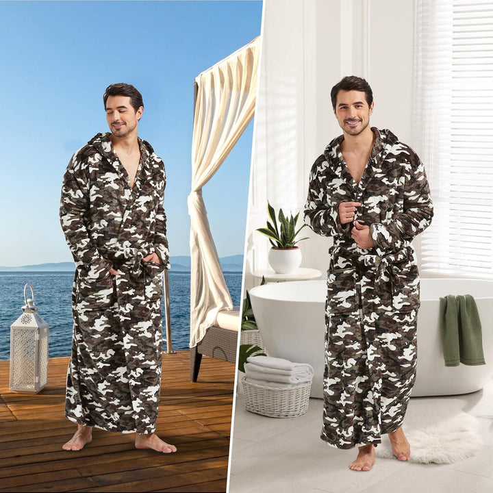 Men's Lightweight Fleece Summer Dressing Gown – James