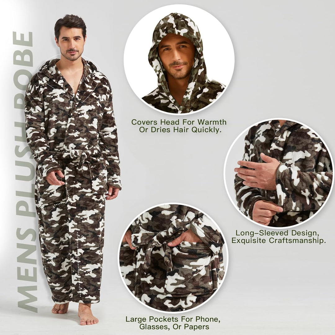 Men's Lightweight Fleece Summer Dressing Gown – James