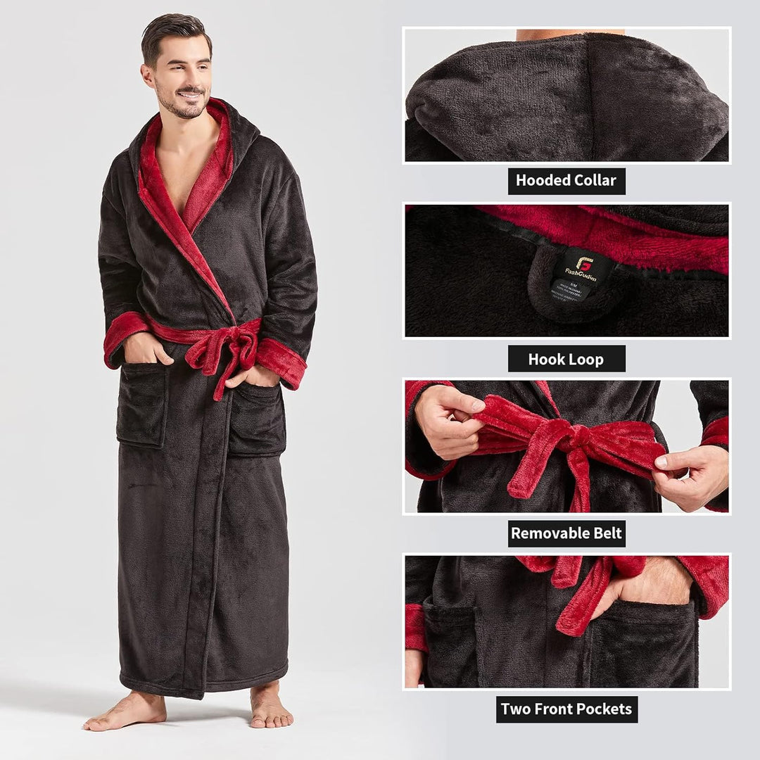 Men's Lightweight Fleece Summer Dressing Gown – James