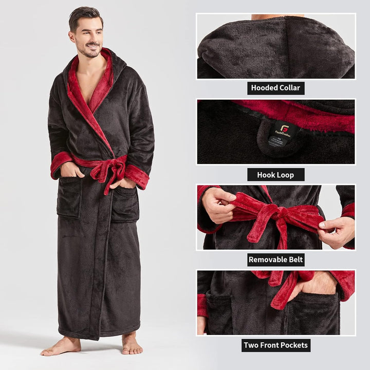 Men's Lightweight Fleece Summer Dressing Gown – James