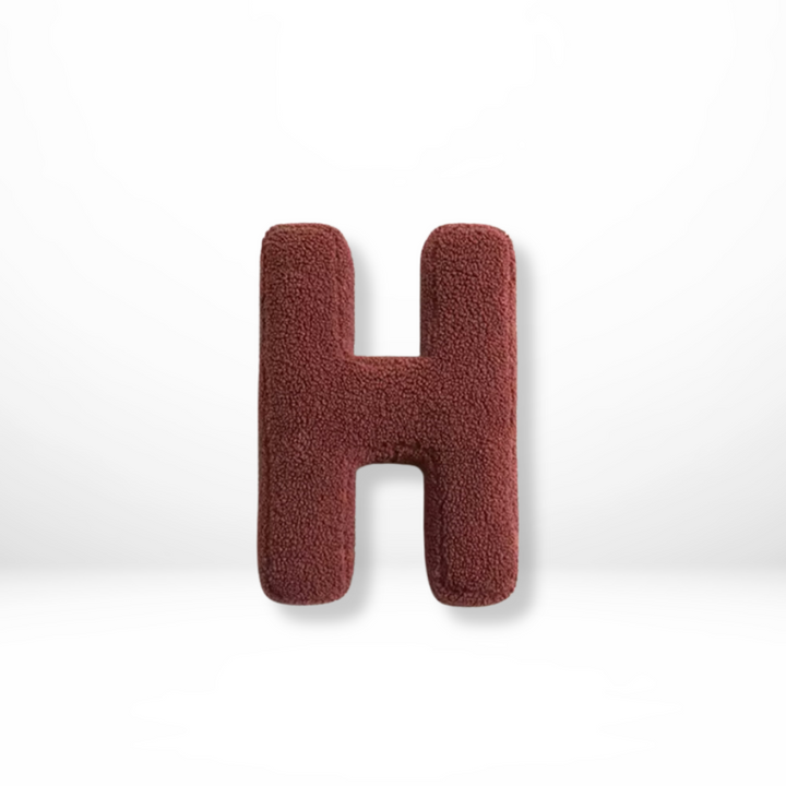 Avenia - Velvet Decorative Cushion with Letters from A to Z