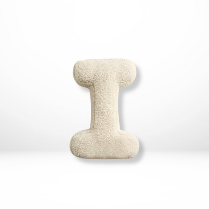 Avenia - Velvet Decorative Cushion with Letters from A to Z