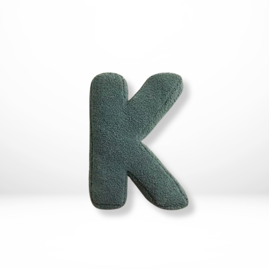 Avenia - Velvet Decorative Cushion with Letters from A to Z
