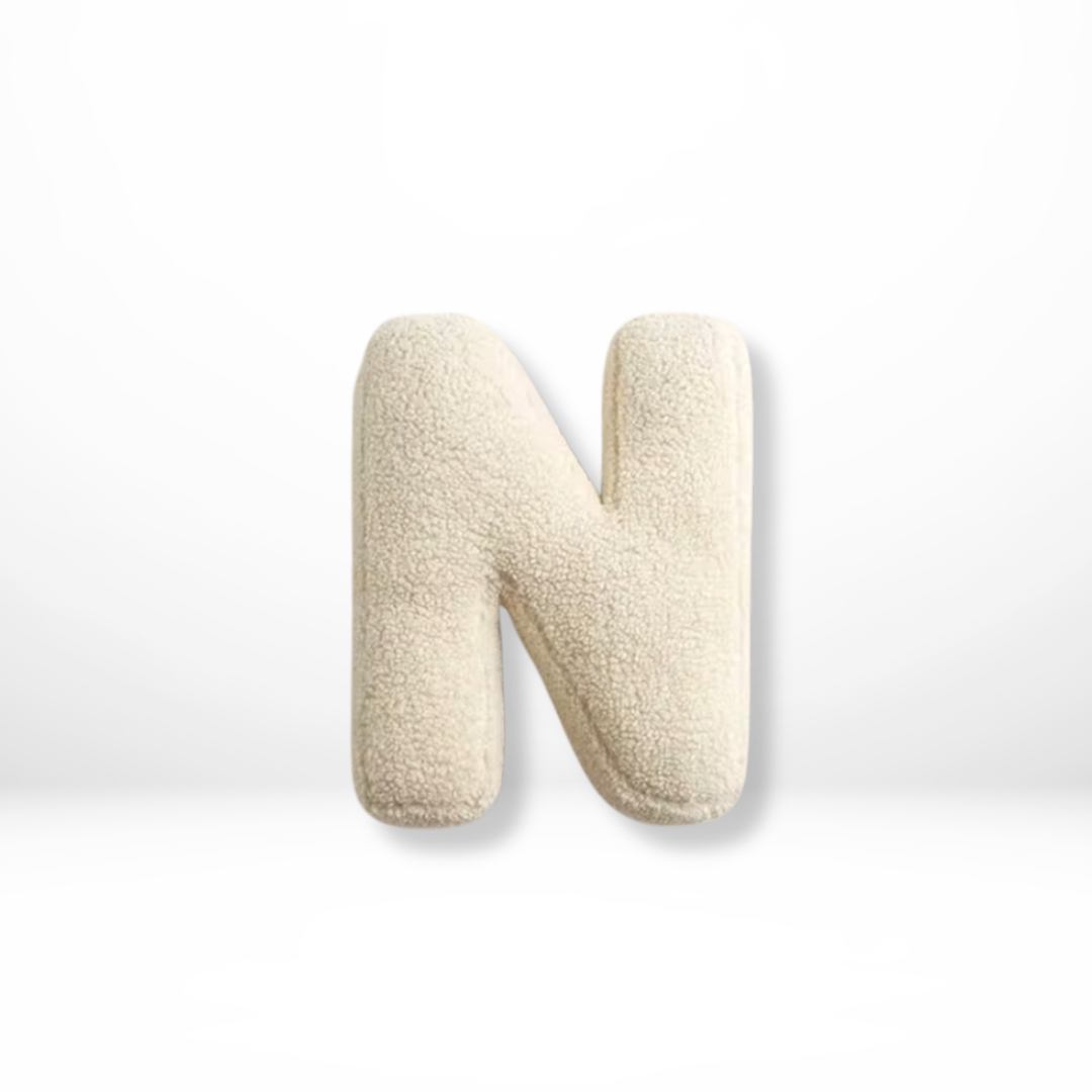 Avenia - Velvet Decorative Cushion with Letters from A to Z
