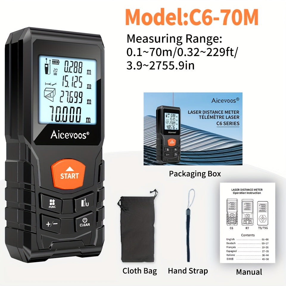 Compact Laser Measure – Precise and Rugged Measuring Tool