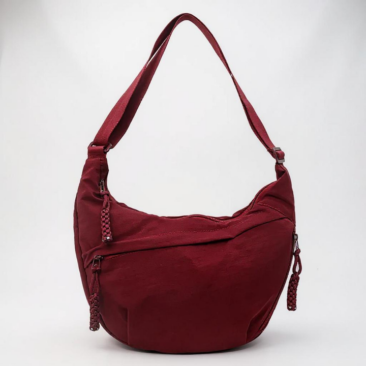 Burgundy shoulder bag – Elegant crossbody bag for everyday