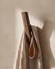 Wooden coat hooks, set of 4 – minimalist wall hooks for hallway and bathroom