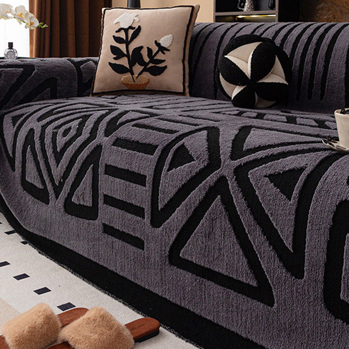 Soft Stretch Sofa Cover with Non-Slip Surface