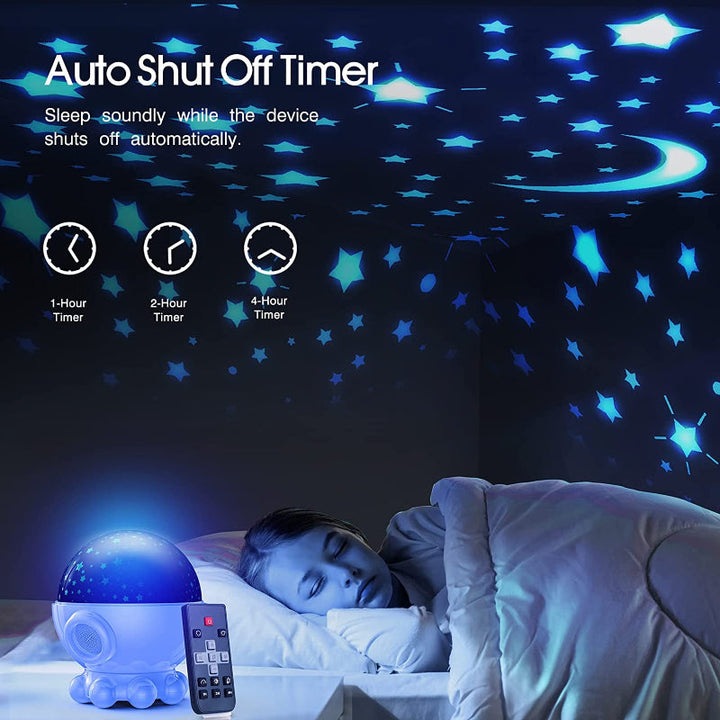 DreamAura LED Night Light with Ocean and Star Projection + Music Function