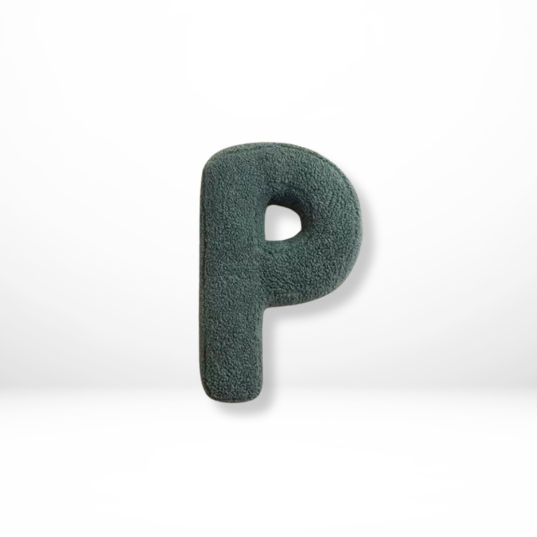 Avenia - Velvet Decorative Cushion with Letters from A to Z