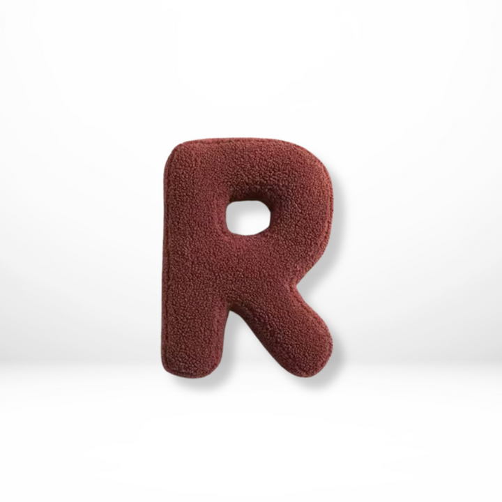 Avenia - Velvet Decorative Cushion with Letters from A to Z