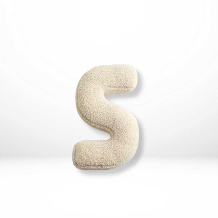 Avenia - Velvet Decorative Cushion with Letters from A to Z