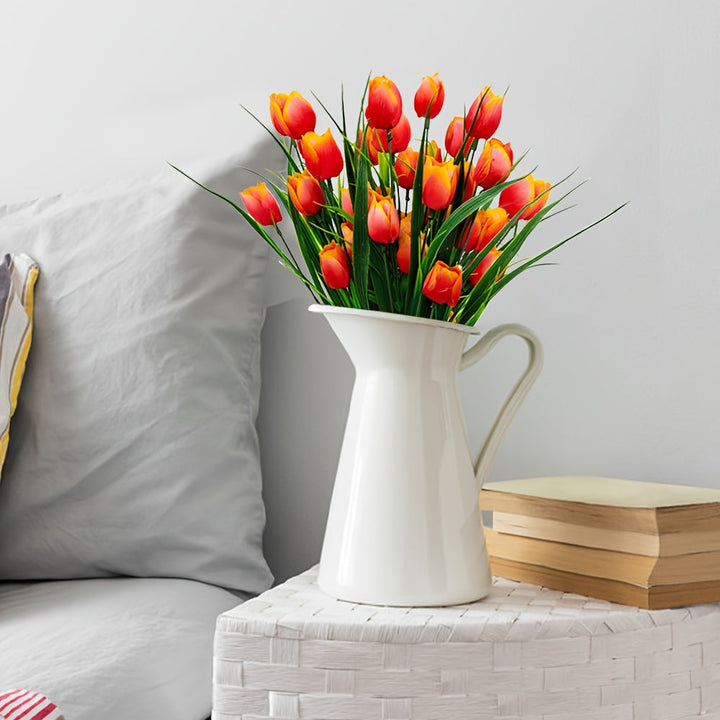Set of 6 Artificial Tulip Bunches – UV-Resistant and Realistic for Garden and Indoor Decoration