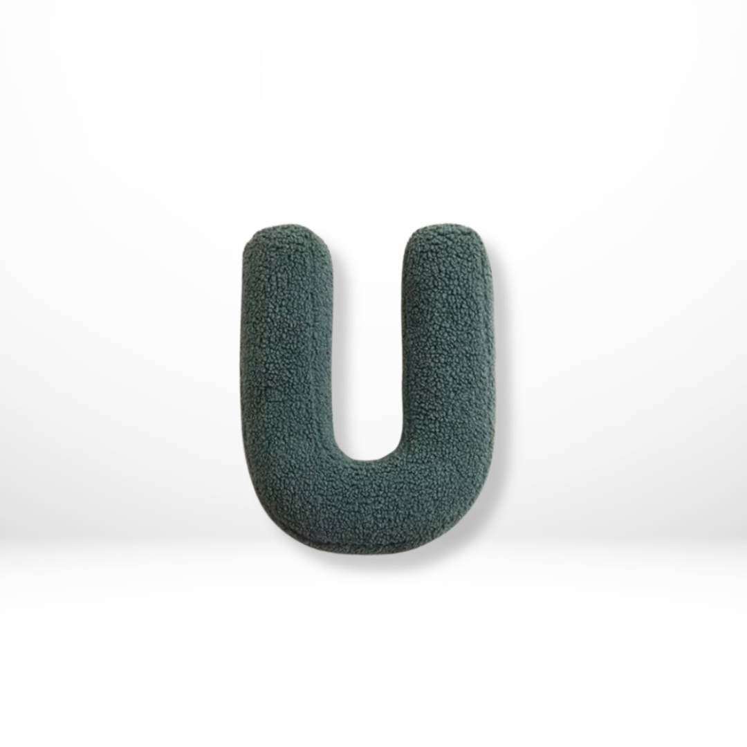 Avenia - Velvet Decorative Cushion with Letters from A to Z