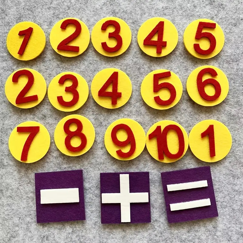 Felt Counting Game for Children – Educational Game for Developing Number and Motor Skills
