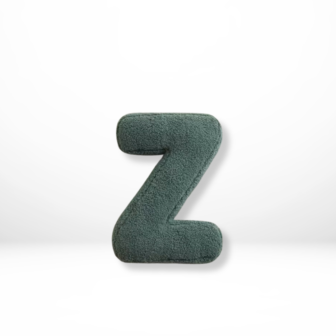 Avenia - Velvet Decorative Cushion with Letters from A to Z